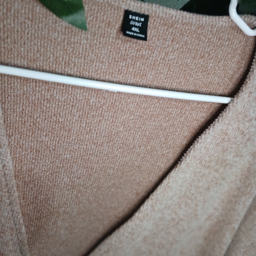 Shein Curve Tan Sweater